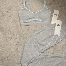 Grey Brand New Alo Set Size 4