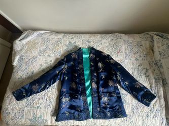 Vintage Reversible Silk Embroidered Jacket From Hong Kong