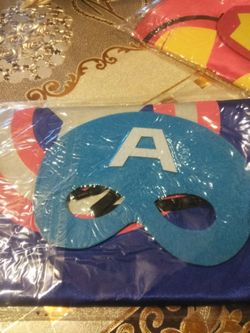 Super man,Batman,Flash, Captain America,Iron man & Super woman cape and mask $5 each...satin double sided capes