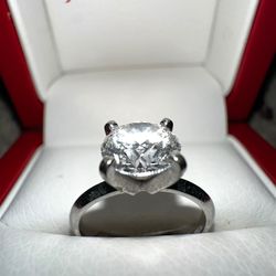 1.46ct Diamond Engagement Ring – 14K White Gold – D VS1