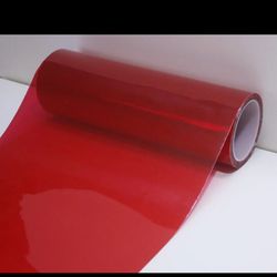 Red Light Tint Film Headlight Tail Light 30ft X 1ft