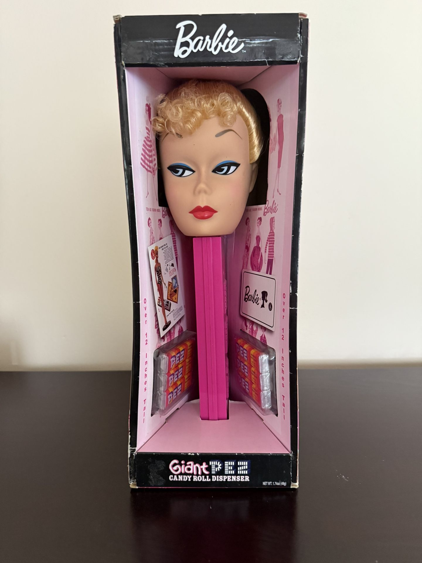 Giant barbie pez