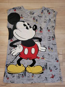 Disney Mickey Mouse Comic Print T-Shirt L-XL