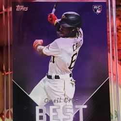 O’NEIL CRUZ /25 SP 2022 Topps X Franco Collection Purple RC Baseball Card