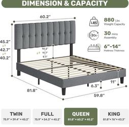 Queen Platform Bed