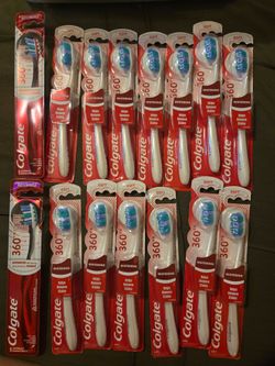 Colgate 360 Whitening Soft Toothbrushes – Lot of 15