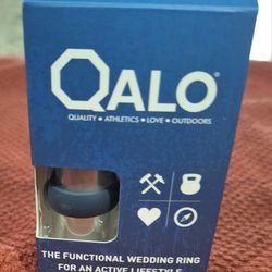 (SB - 1)   QALO MEN'S SILICONE RING BLUE SIZE 13