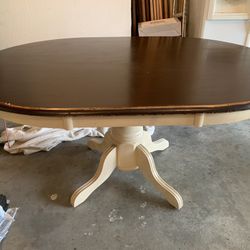 Solid Heavy Wood Kitchen Table - Dining Room Table