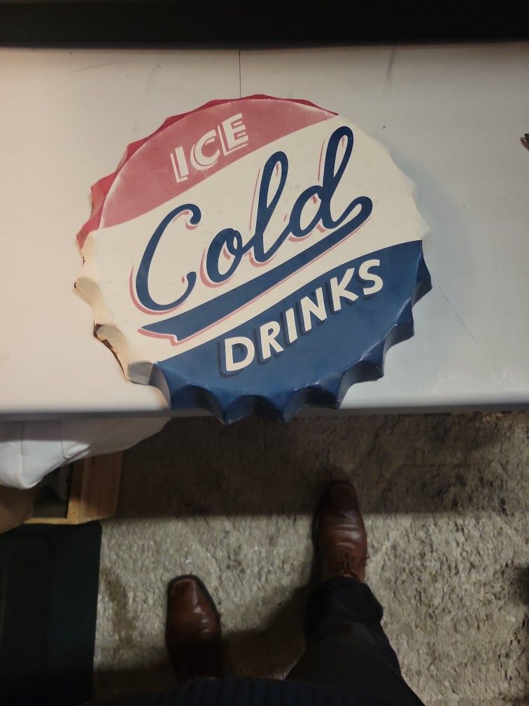 Ice Cold Drink Sign