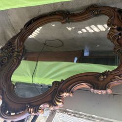 Living room mirror and drawer