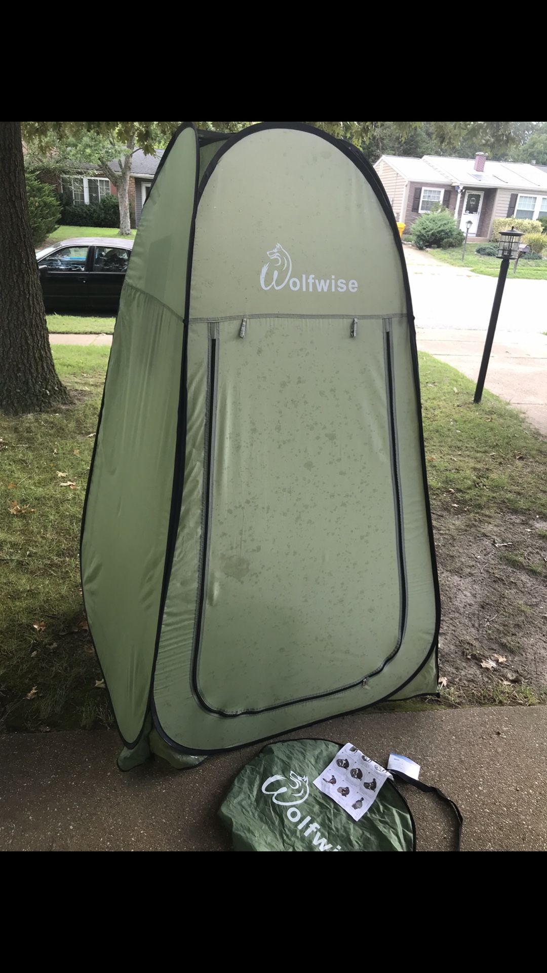 Lnew Portable Pop-Up Potty Tent With Carry Case Only $30