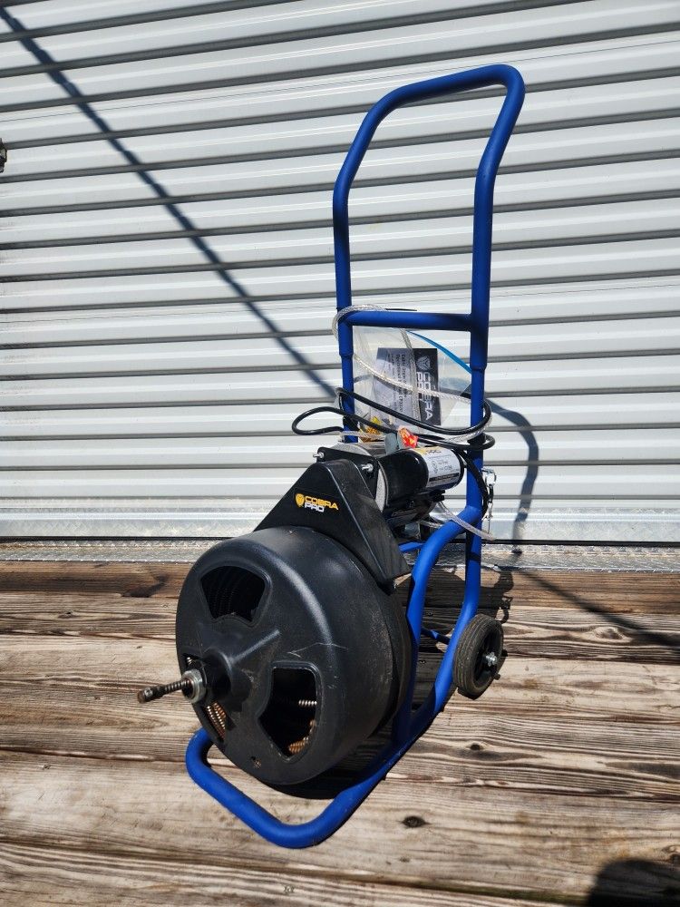 LIKE NEW Cobra Pro 75ft Electric Drain Snake