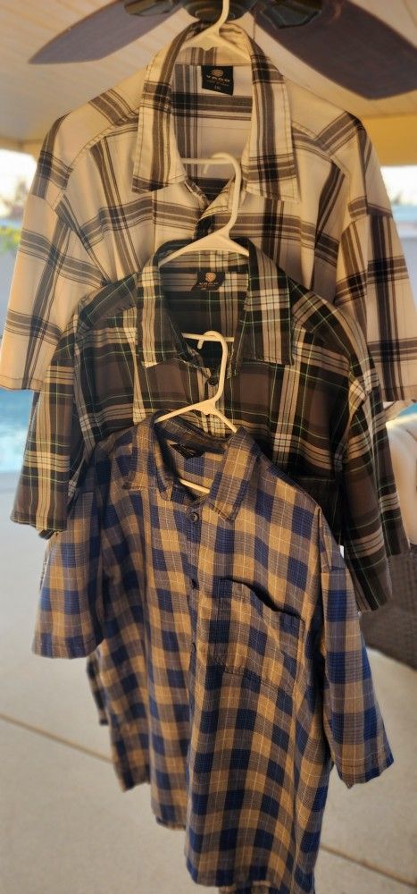 Yago Mens Short Sleeve Shirts-Size 2XL-10 available
