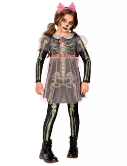 Skeleton doll costume