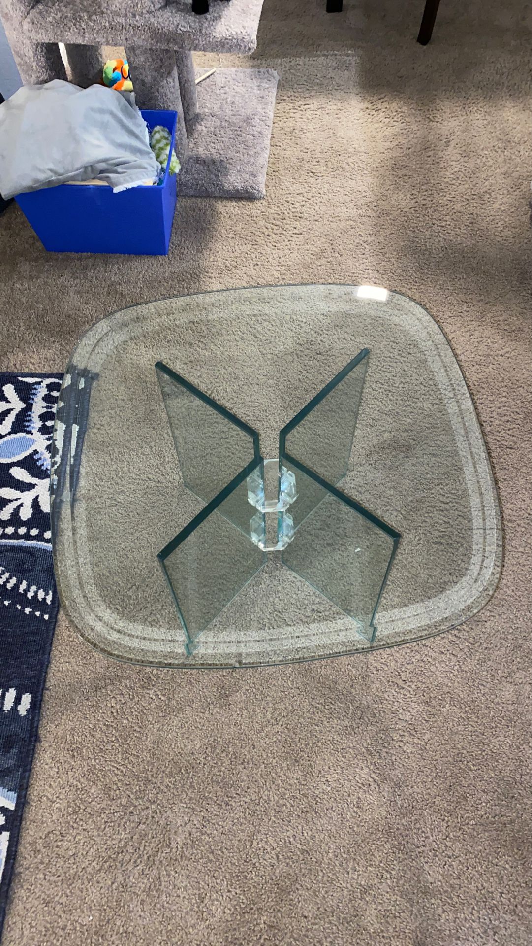 Glass End Table $20