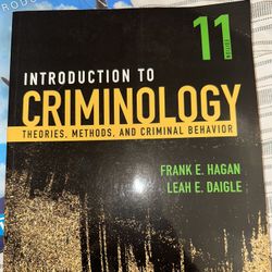  Intro to Criminology – 11th Edition (College Textbook) 