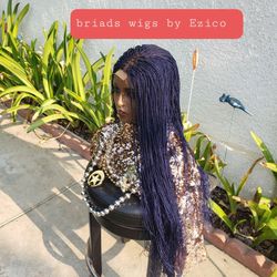 Hand Braided Wig Made by Me. Ready To Wear 