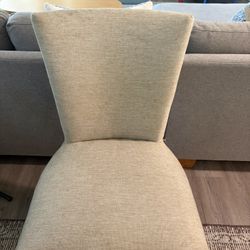 Crate & Barrel (2) Dining Chairs - Reupholstered 