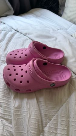 Hot pink crocs