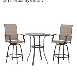 Outdoor High Table and Chairs - Brand New!
