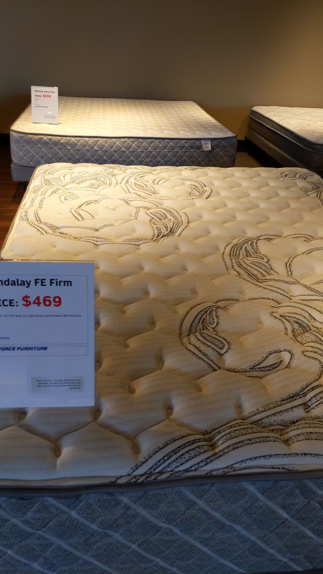 FREE FOUNDATION AND FRAME with purchase of mattress!!!!!!!!!!
