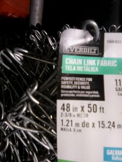 100' LF - New 4' H Galv CL Fence Fabric