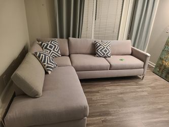 Grey Sectional Barely Used