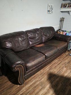Couch with hideaway bed
