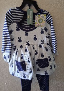 NEW LITTLE ME BABY 2 SET OUTFITS 12M
