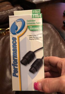 New in box Nintendo 64 controller extension cable 6 feet