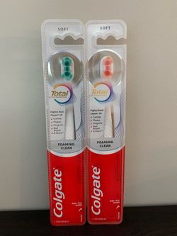 Colgate Total Soft Foaming Clean Toothbrushes, Price for Both