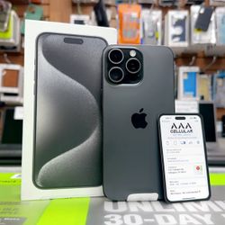 iPhone 15 Pro 128GB Unlocked - AT&T Cricket T-Mobile Metro & International Use!