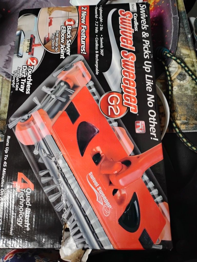 Cordless/Rechargeable Swivel Sweeper