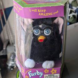 1998 Vintage Furby - Black/White - Open Box (Untested/As-Is)