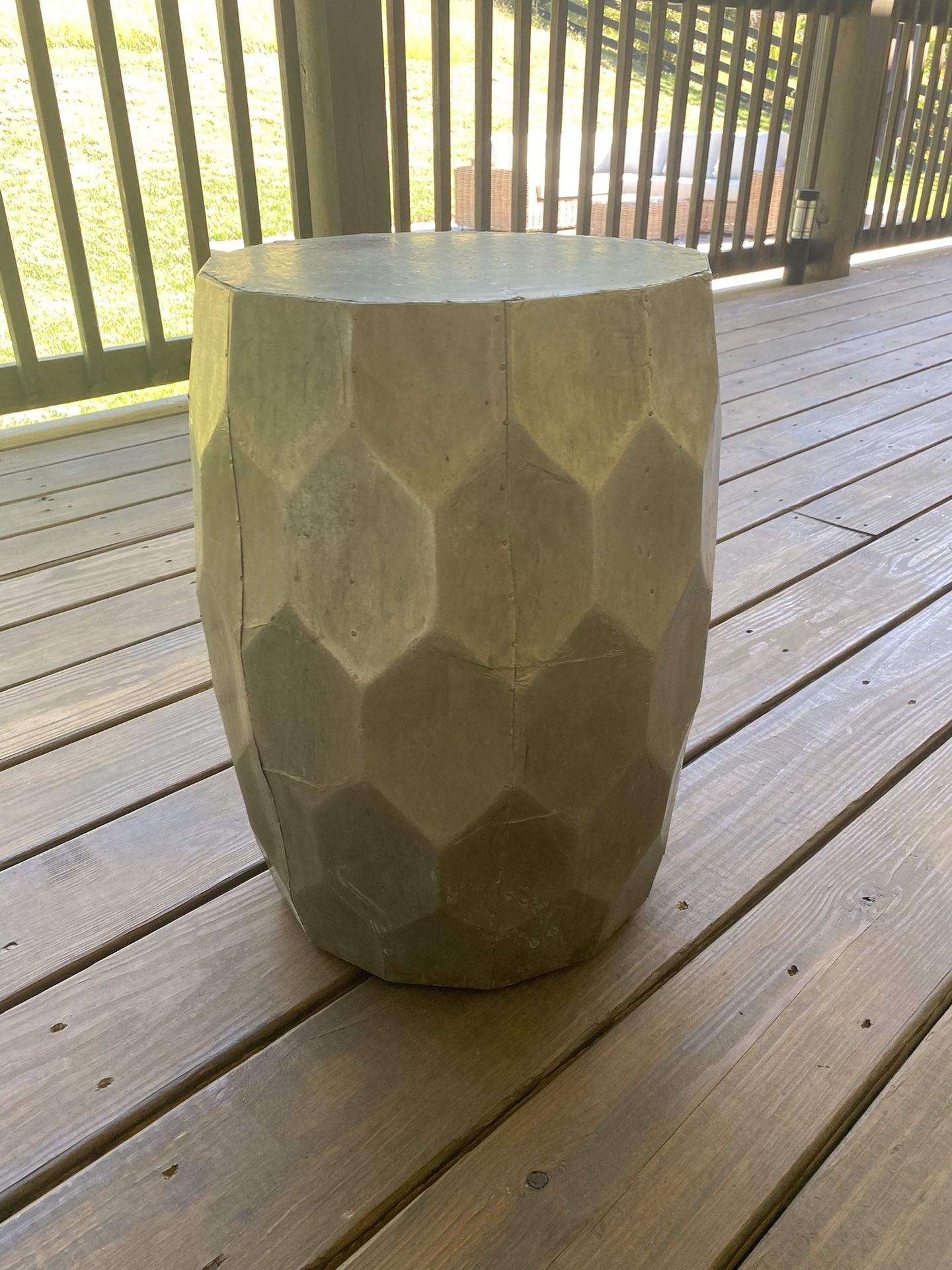 Small gold accent table