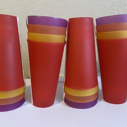 Colorful Jumbo tumblers sets of four