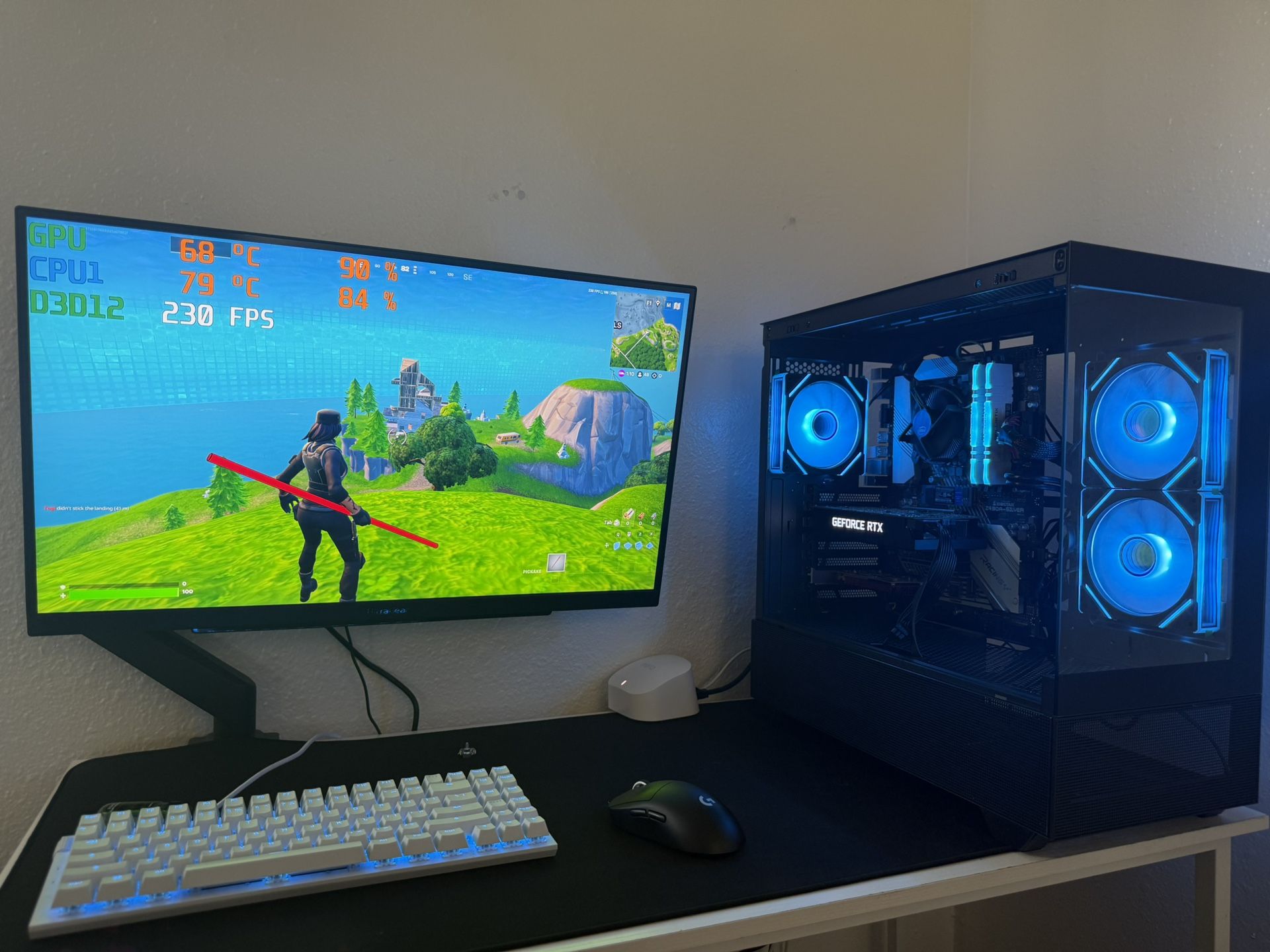 Black Gaming Pc Computer Desktop RTX