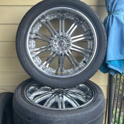 22” TIS Rims And Tires