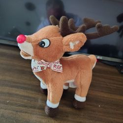 CVS STUFFINS ISLAND OF MISFITS RUDOLPH RED NOSE REINDEER ANTLERS BEAN
BAG PLUSH