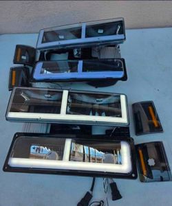 88-98 Chevy Gmc CK 92-99 Suburban
Yukon 95-99 Tahoe LED DRL Headlights
Luces Micas Calaveras Faros