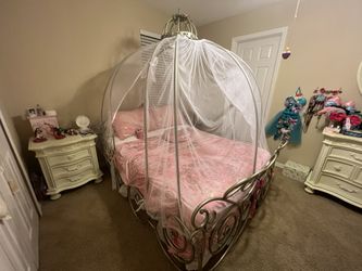 Cinderella Carriage Little Princess Gorl s Bedroom Set Full Size