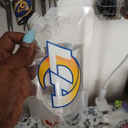 Plastic Flask LA Rams