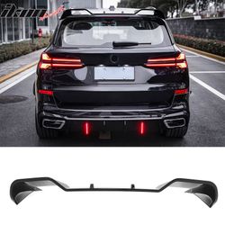 Fits 2019-2026 BMW G05 X5 Roof Spoiler Gloss Black Rear Window Wing ABS Top Visor