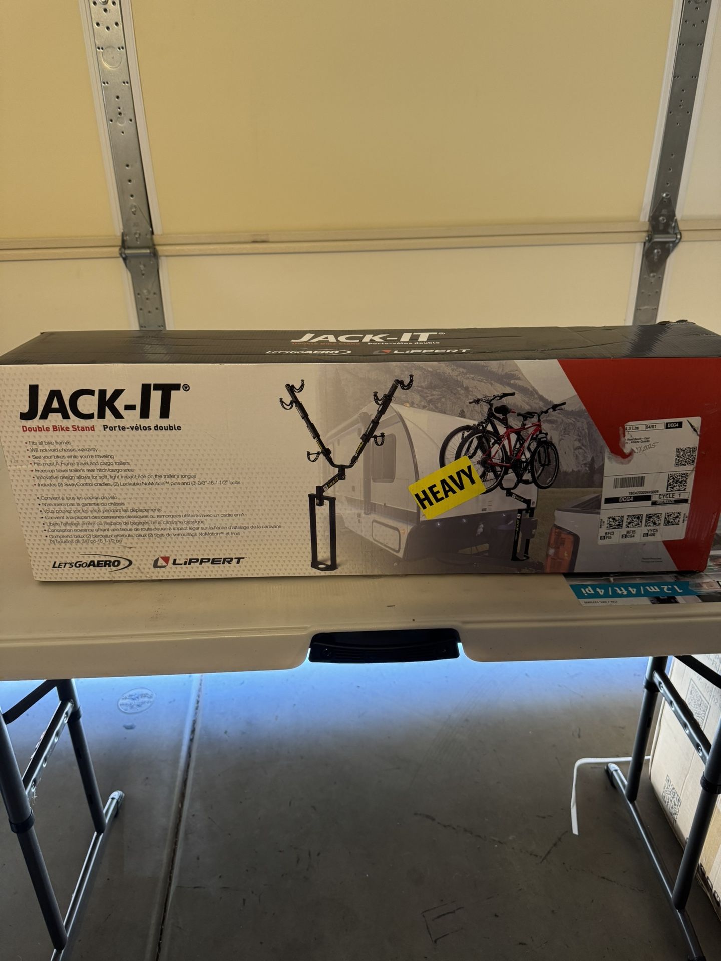 Bike Rack 🚲 Jack-It Double Bike Rack for RV / Trailer – Brand New in Box