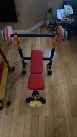 children’s weight bench set