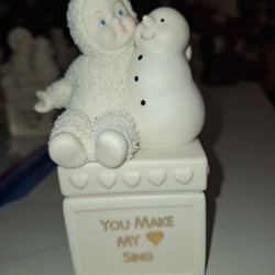 Department 56 Snowbabies You Make My Heart Sing With Jewelry Storage Box Underneath (2 availble, $10 ea) A57F057