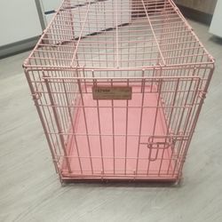 Pink Dog cage 