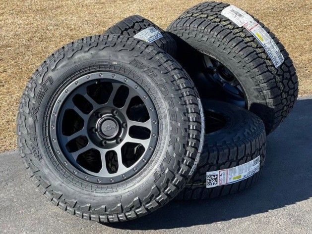 New 17" AGP Wheels Falken A/T Tires Toyota Tacoma 4Runner Chevy Silverado Tahoe