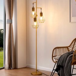 2 Dimmable gold lamps