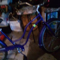 Purple Schwinn Beach Cruiser Bike